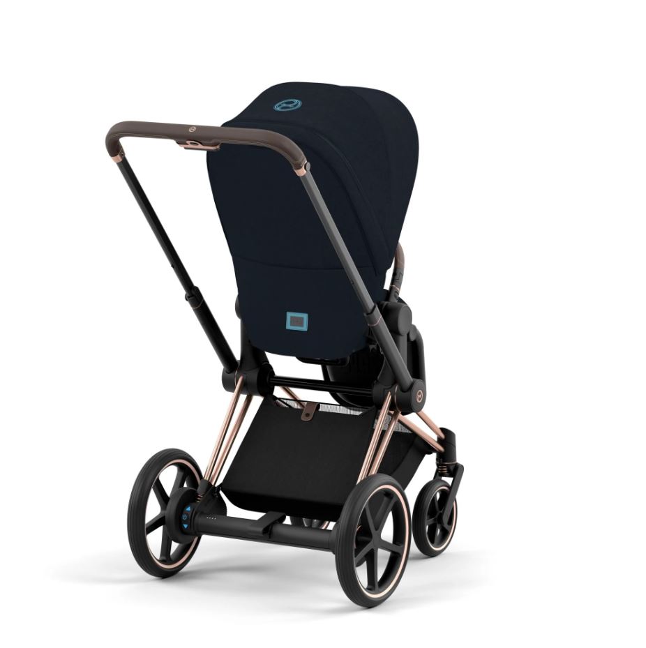 Cybex ePriam Pram 2022 Rose Gold/Midnight Blue Plus