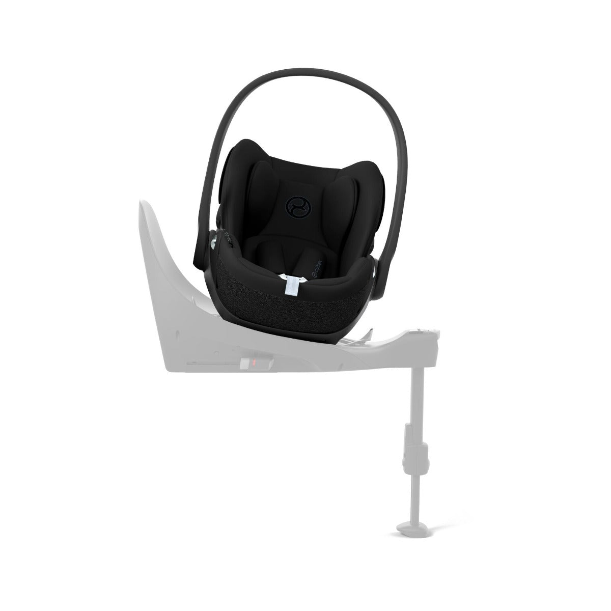 Cybex Cloud T i-size Infant Capsule in sepia black on base