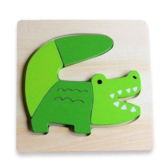 Alligator Chunky Puzzle, Discoveroo Chunky Puzzle, Chunky Alligator Puzzle, Croc Puzzle, Toddler Puzzles:image,small_image,thumbnail,swatch_image