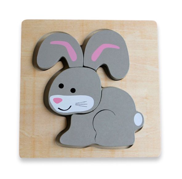 Bunny Chunky Puzzle, Discoveroo Chunky Puzzle, Chunky Bunny Puzzle, rabbit Puzzle, Toddler Puzzles:image,small_image,thumbnail,swatch_image