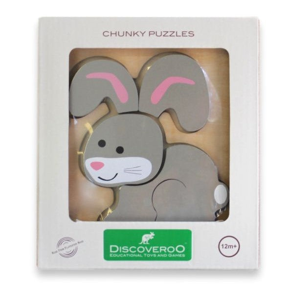 Bunny Chunky Puzzle, Discoveroo Chunky Puzzle, Chunky Bunny Puzzle, rabbit Puzzle, Toddler Puzzles