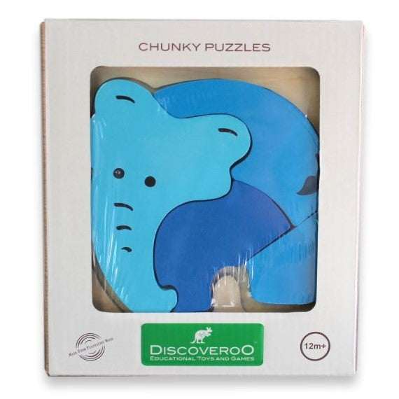 Elephant Chunky Puzzle, Discoveroo Chunky Puzzle, Chunky Elephant Puzzle, Elephant Puzzle, Toddler Puzzles