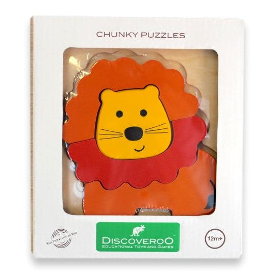 Lion Chunky Puzzle, Discoveroo Chunky Puzzle, Chunky Lion Puzzle, Lion Puzzle, Toddler Puzzles