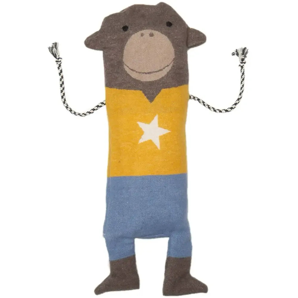 Monkey puppet baby flannel blanket