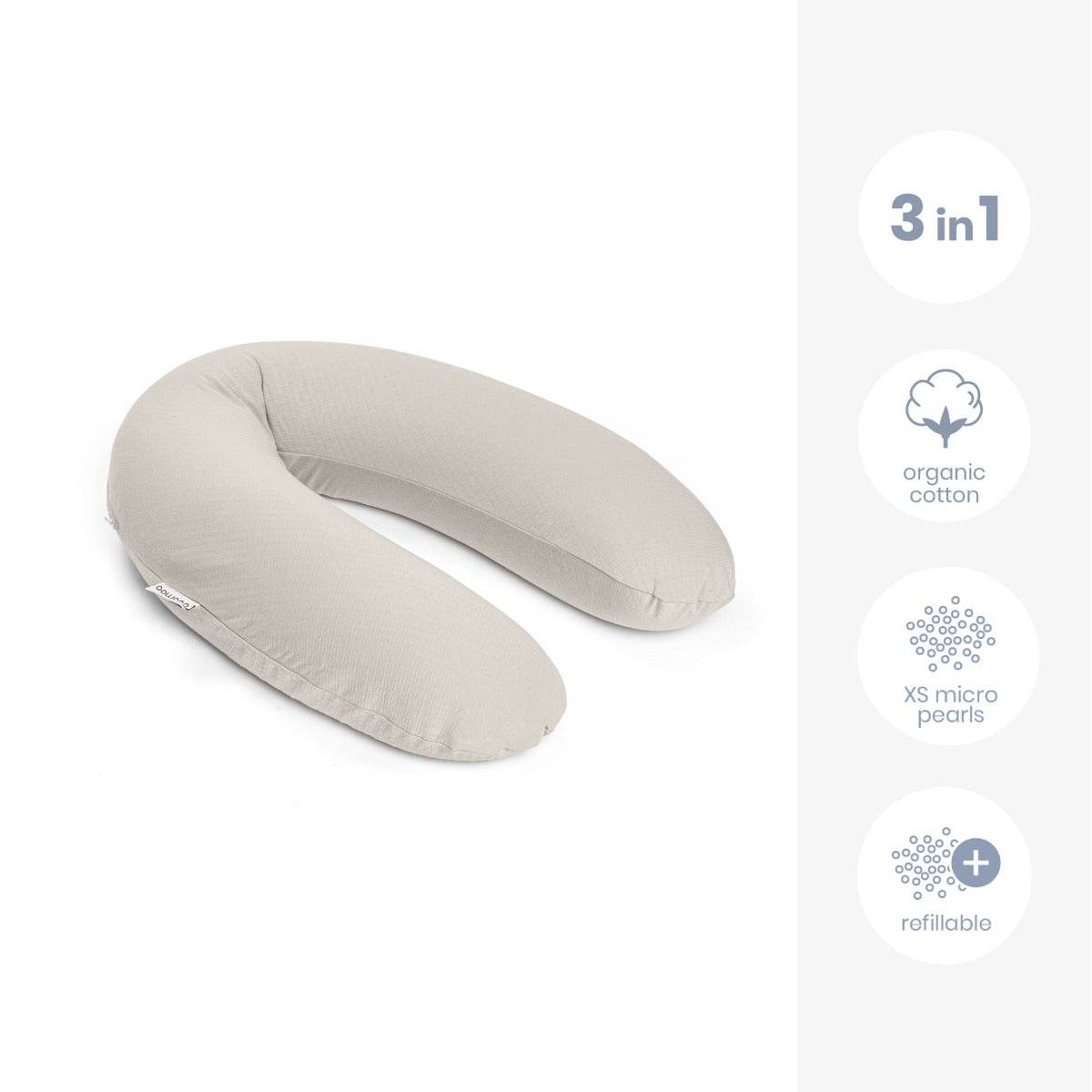 Doo Moo Tetra Jersey Sand Pregnancy Pillow Specifications