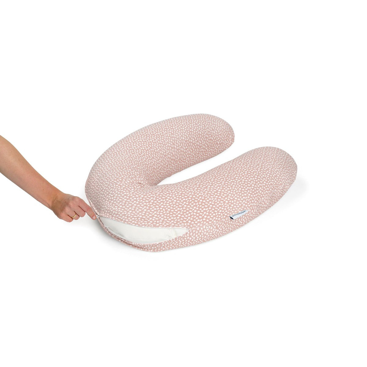 Doo Moo Buddy pregnancy pillow cover in Cloudy Pink