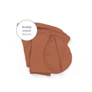 Doo Moo Buddy pregnancy pillow cover in Tetra Jersey Terracotta :image,small_image,thumbnail,swatch_image