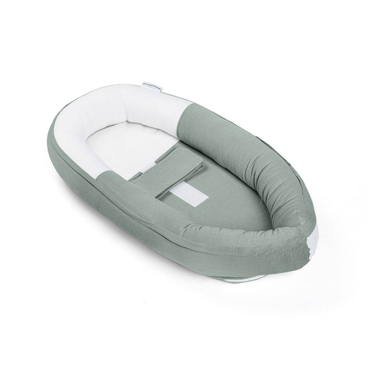 Doo Moo Cocoon nest in Tetra Jersey Green:image,small_image,thumbnail,swatch_image