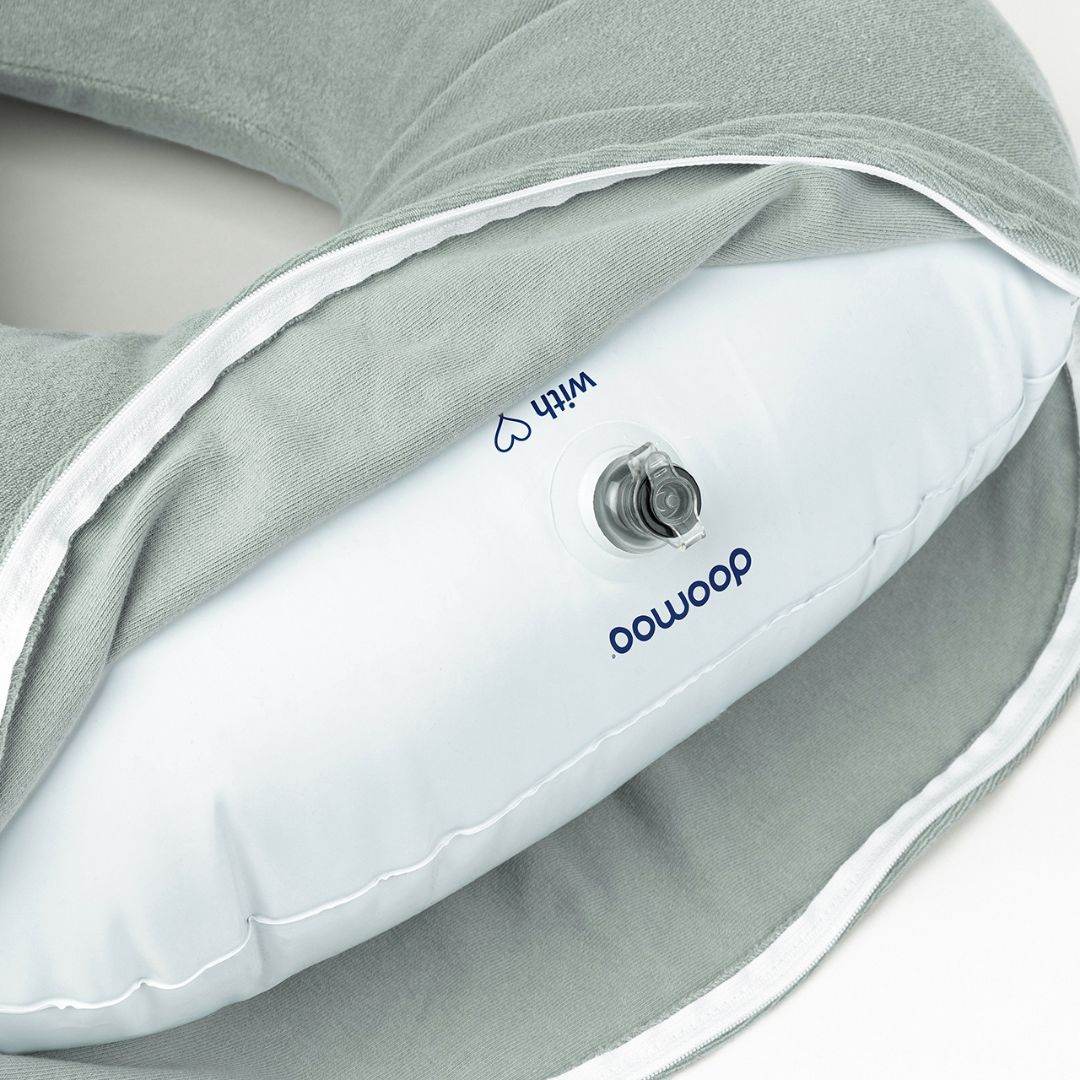 Doo Moo Nursing Air Pregnancy Pillow Green blowup hole