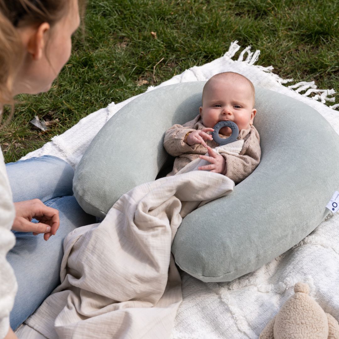 Baby in Doo Moo Nursing Air Pregnancy Pillow Green 