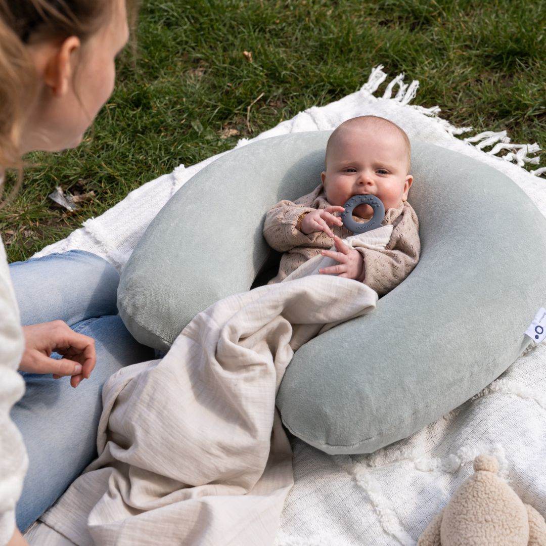 Baby in Doo Moo Nursing Air Pregnancy Pillow Green 