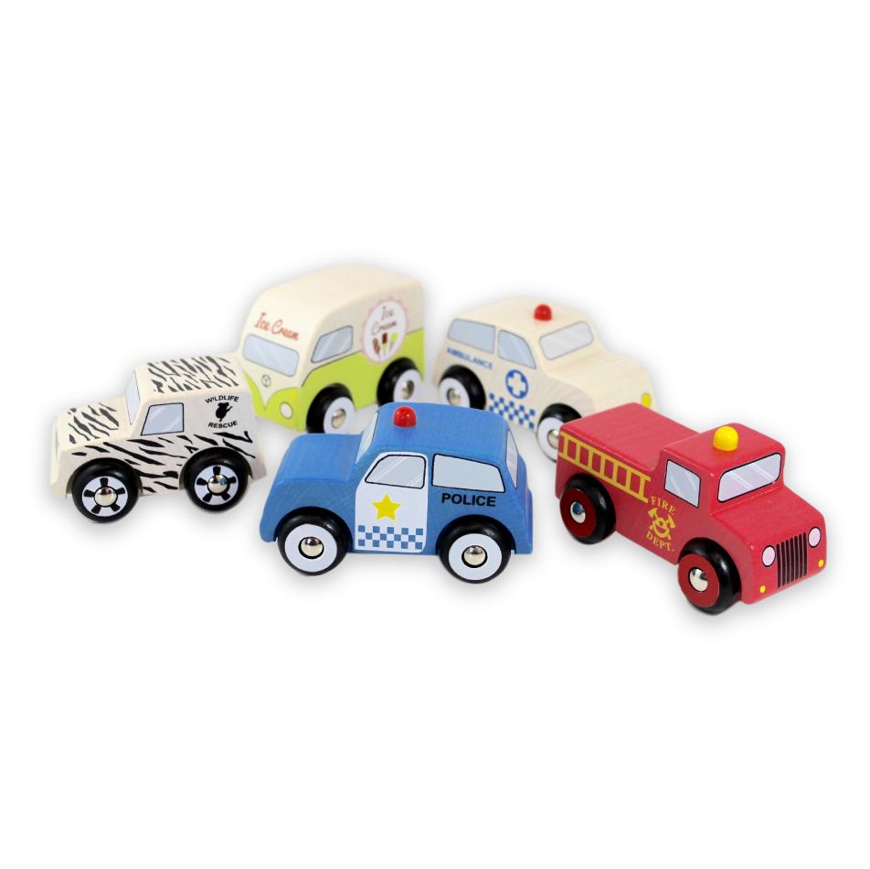 Wooden Emergency 5 Car Set, Wooden 5 Car Set, Discoveroo Wooden Emergency 5 Car Set, Discoveroo Wooden Car set:image,small_image,thumbnail,swatch_image