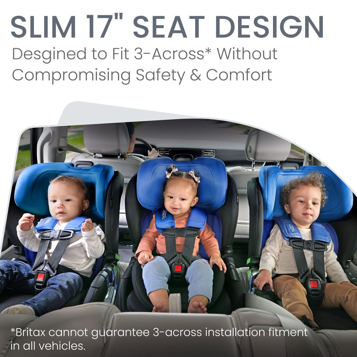 Britax Poplar convertible carseat in cobalt onyx 3 across