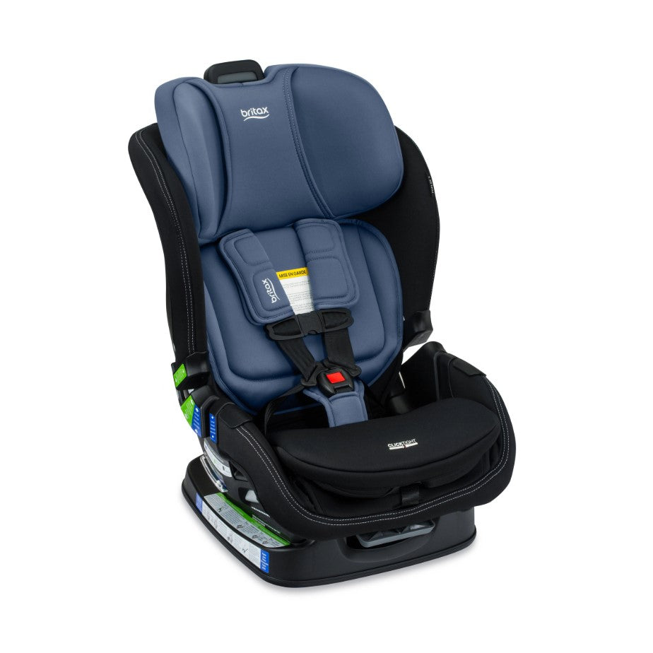 Poplar S car seat from Britax in Arctic and Onyx side view