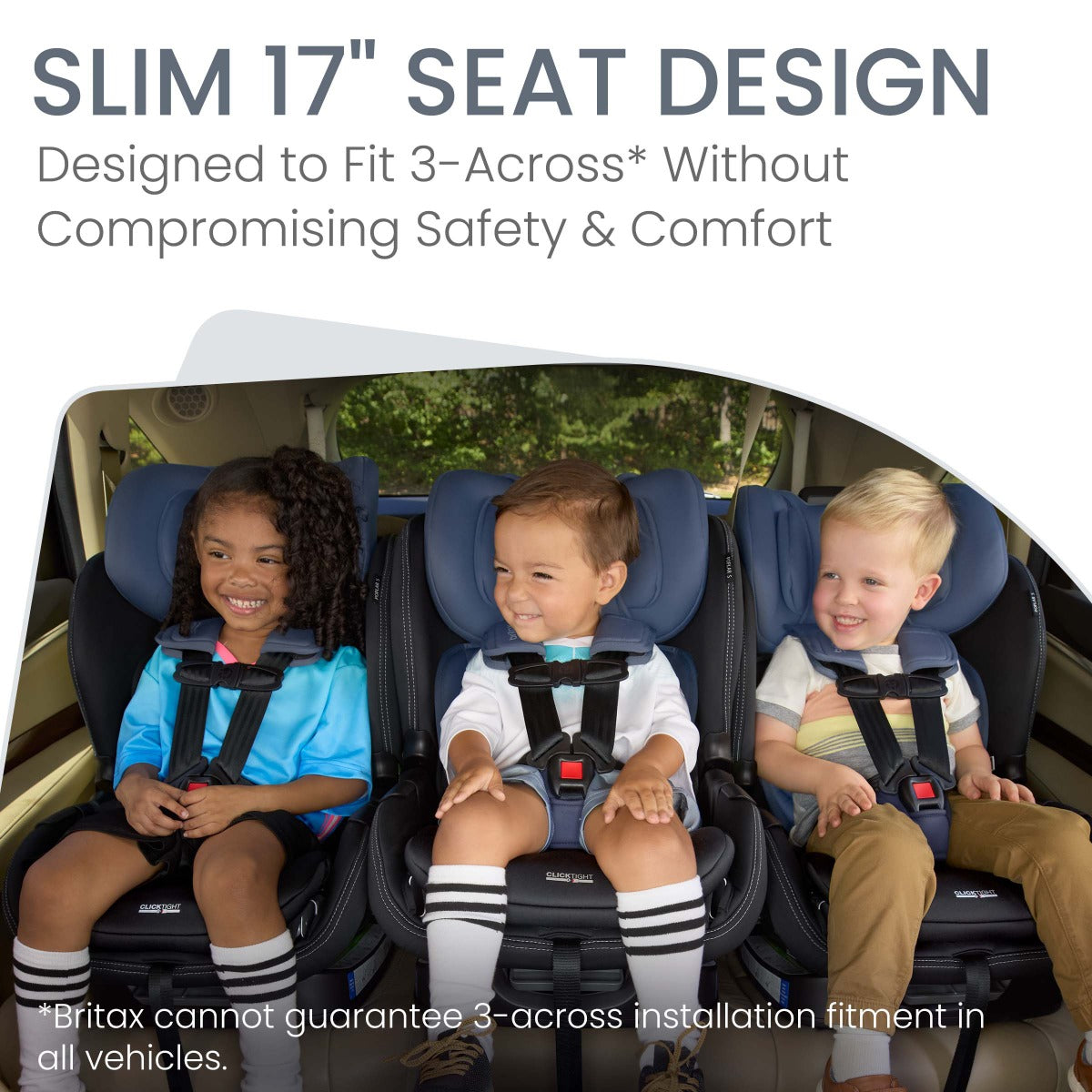 3 Poplar S car seat from Britax in Arctic and Onyx front view