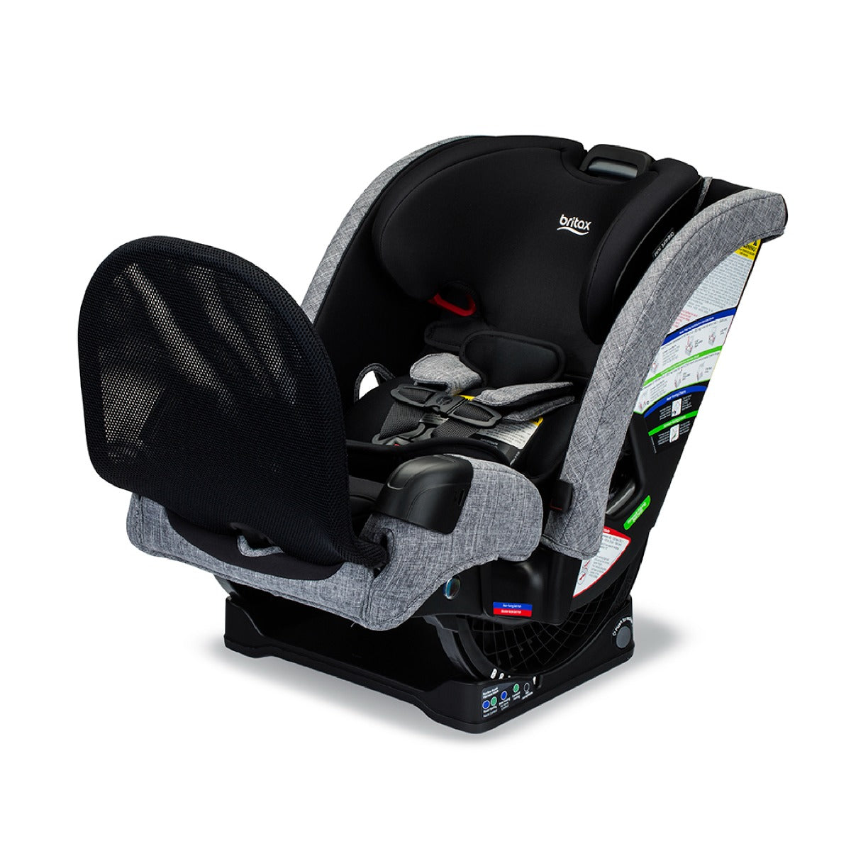 Raven Black One4LIfe Car Seat side view side view recline position