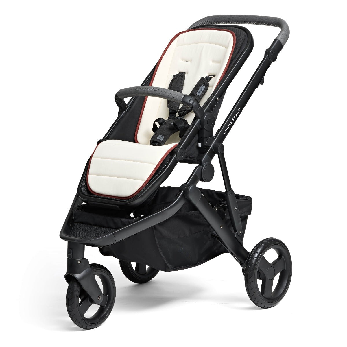 Edwards & Co luxe stroller liner in sand