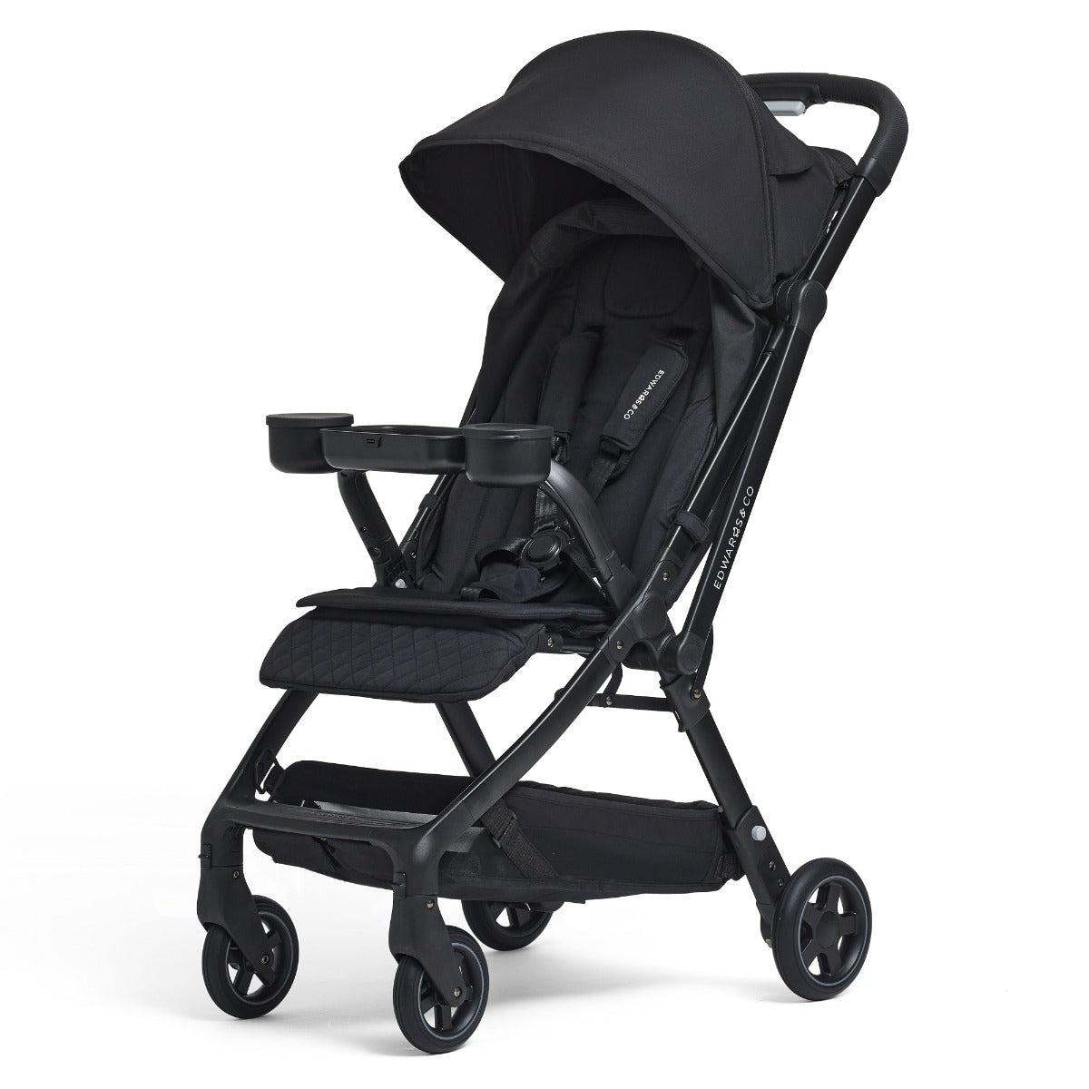 Edwards & Co Lucci Stroller Snack Tray attached to stroller 