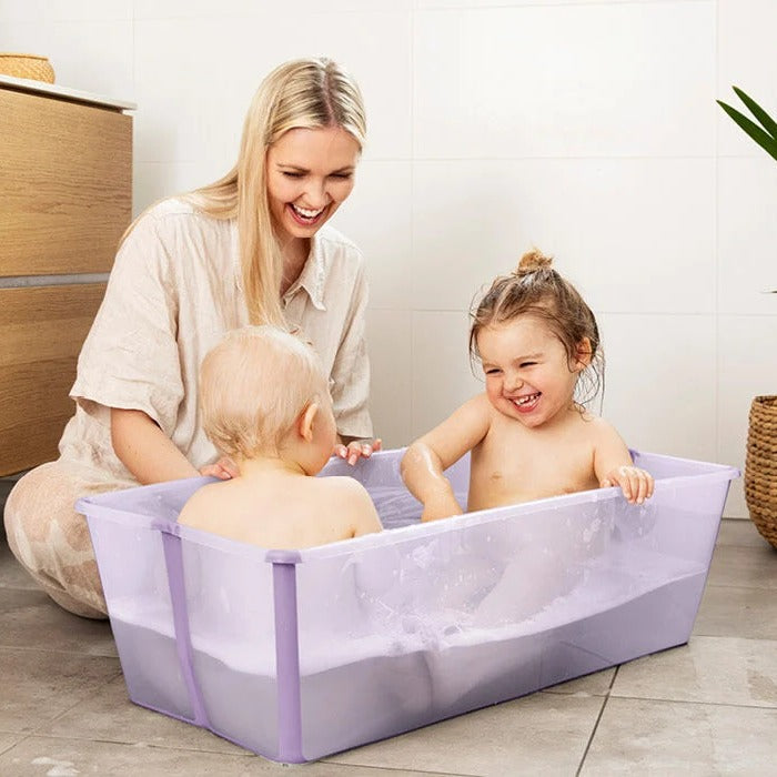 Mother bathing baby in Xtra Large Flexi Bath
