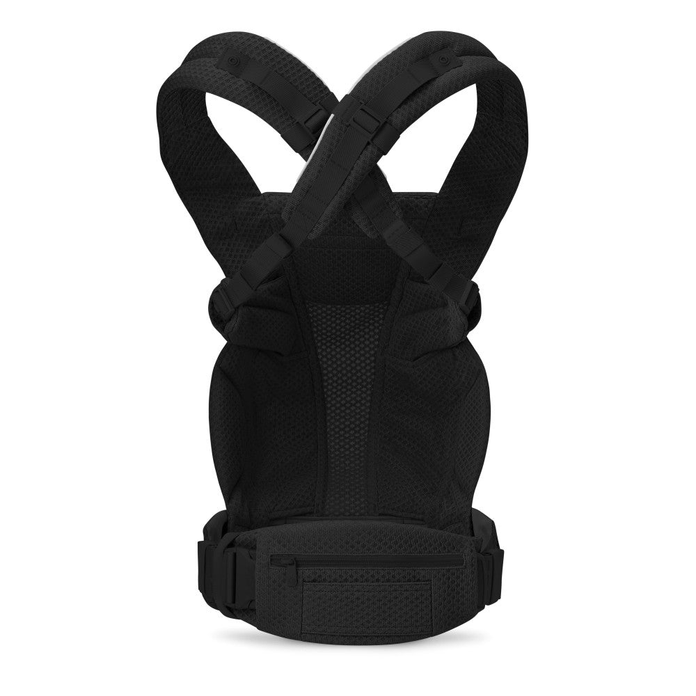 Rear view of breathable baby carrier