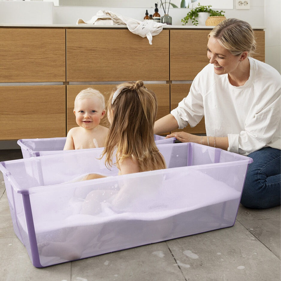 Mother bathing baby in Xtra Large Flexi Bath