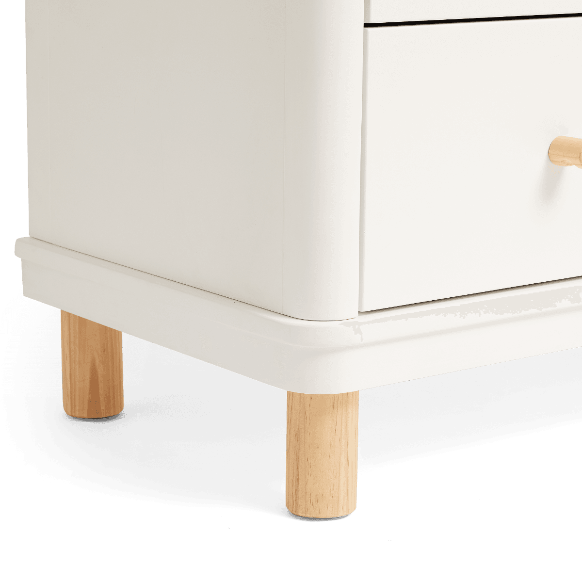 Cariboo Florence Dresser White/Natural Legs