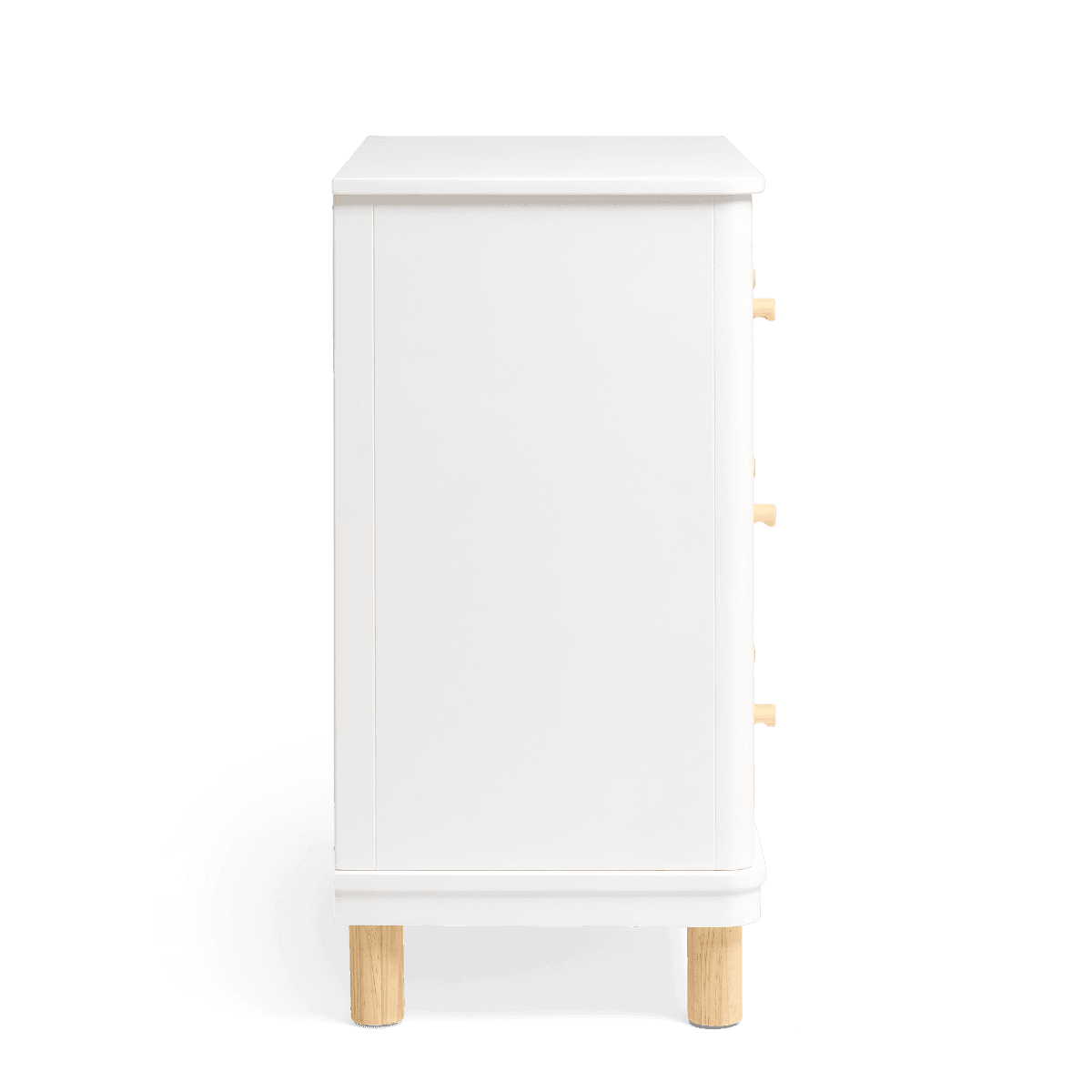 Cariboo Florence Dresser White/Natural Side View