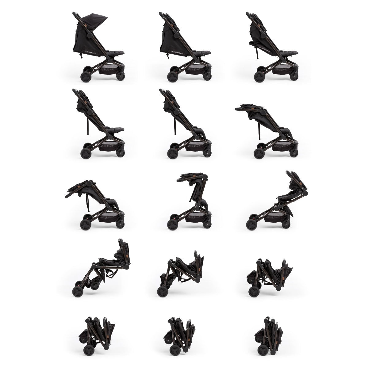 Edwards & Co otto stroller folding sequence 