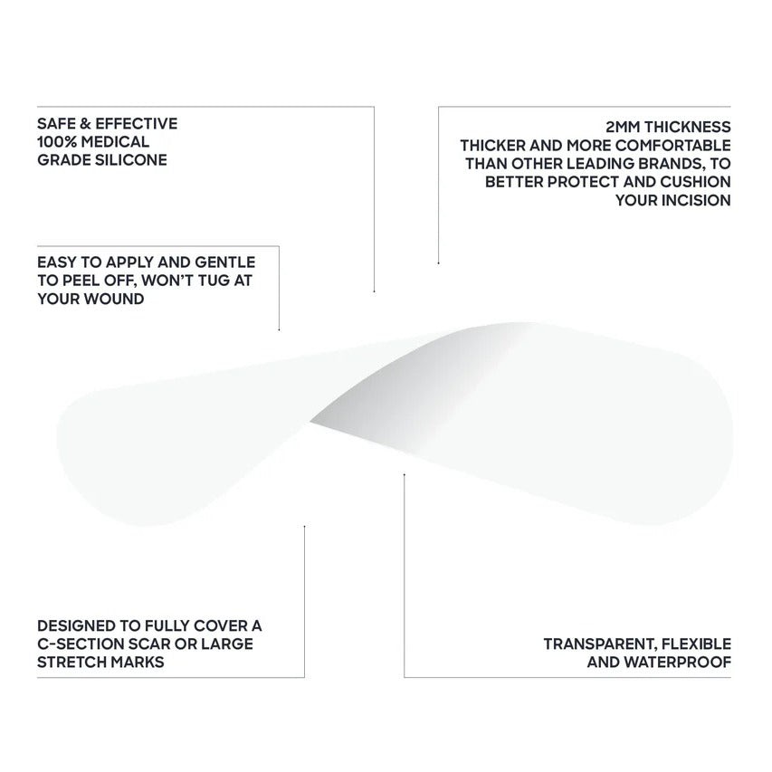 Silicone Gel Scar Strips Washable & Reusable