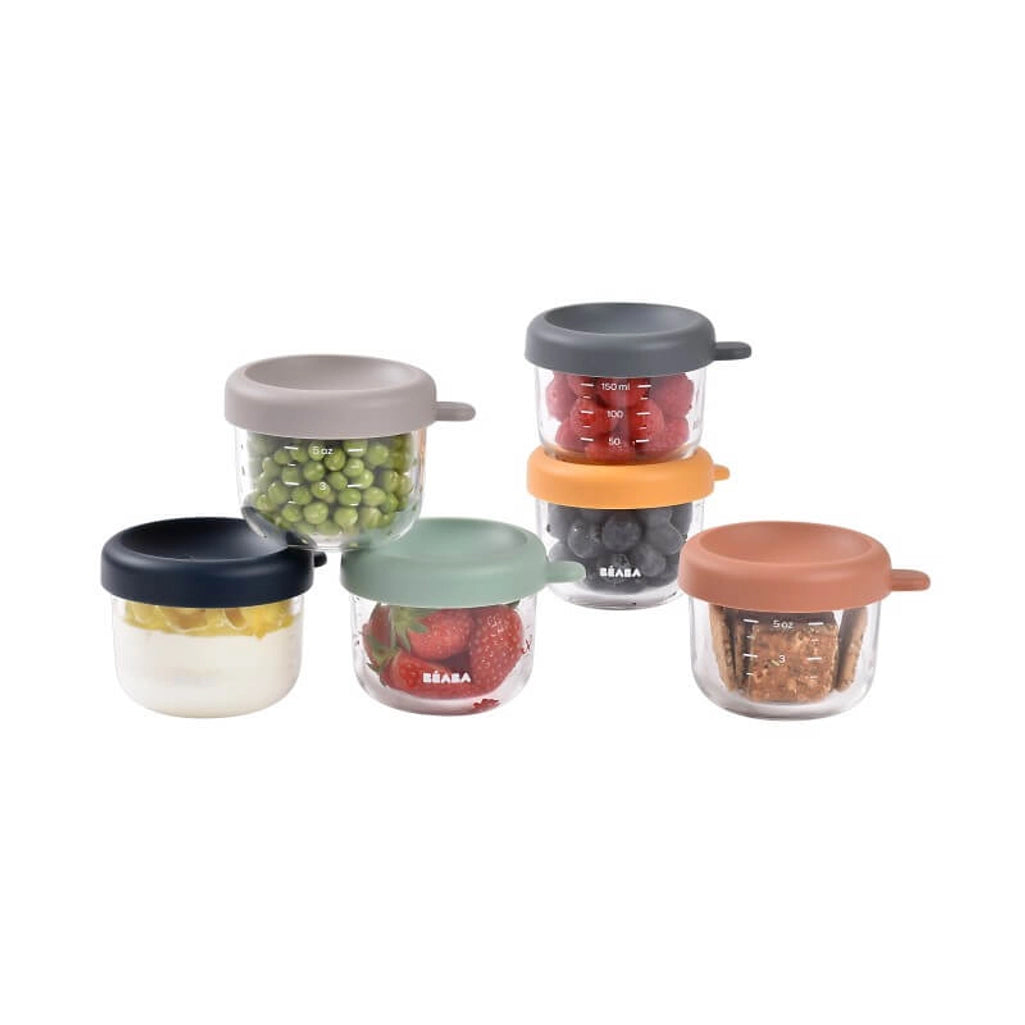 Glass Food Storage Jars 6pk - 150ml 150ml - Beaba