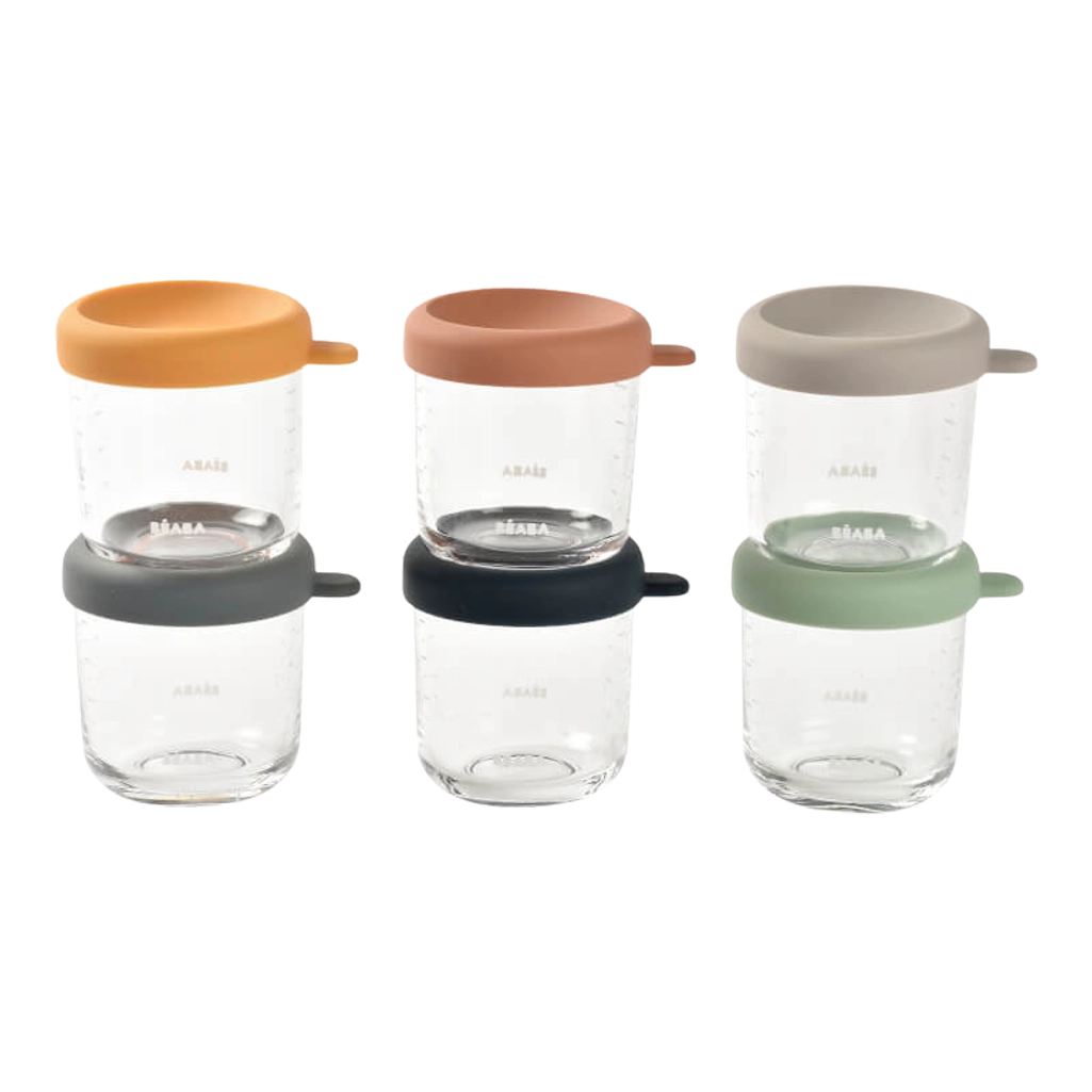 Glass Food Storage Jars 6pk - 250ml 250ml - Beaba