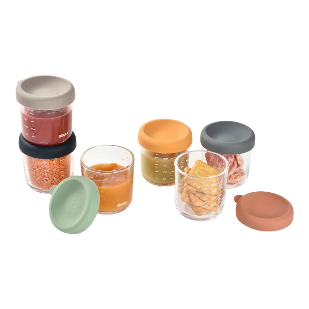 Glass Food Storage Jars 6pk - 250ml 250ml - Beaba