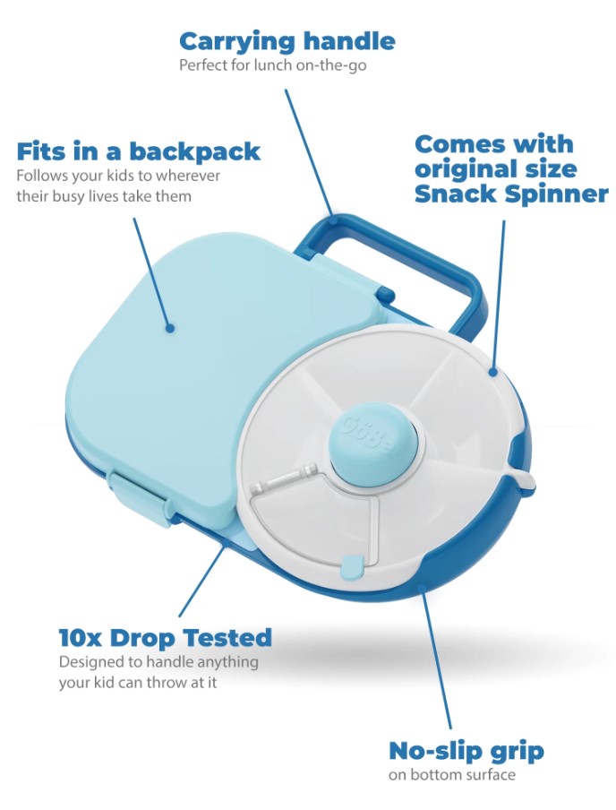 GoBe Lunchbox Blueberry Blue details