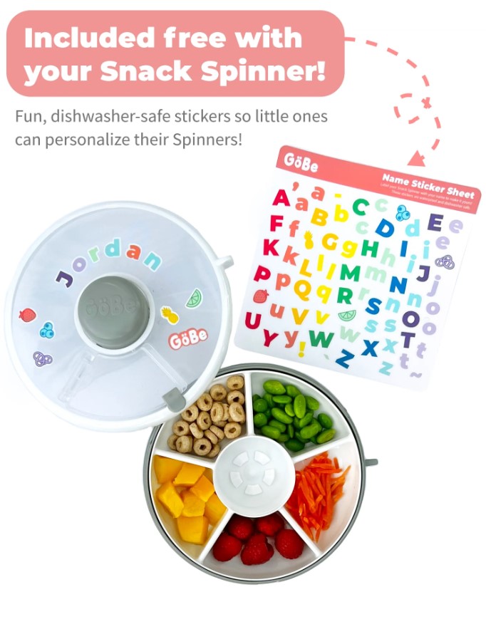GoBe Small Snack Spinner grey  free gift
