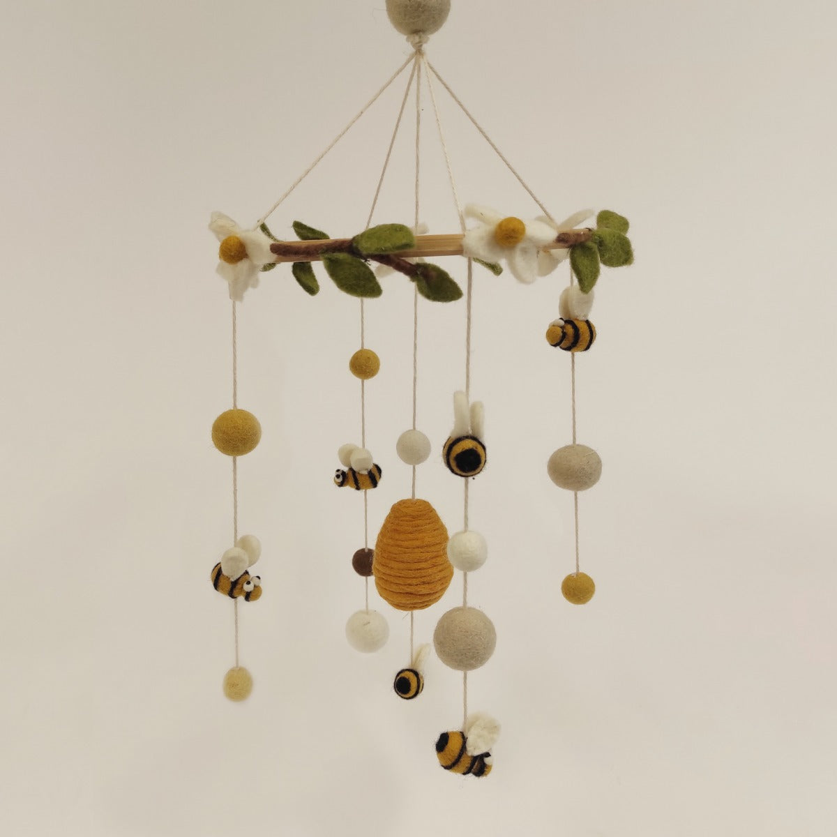 Bee theme baby crib or cot mobile from Gry & Sif