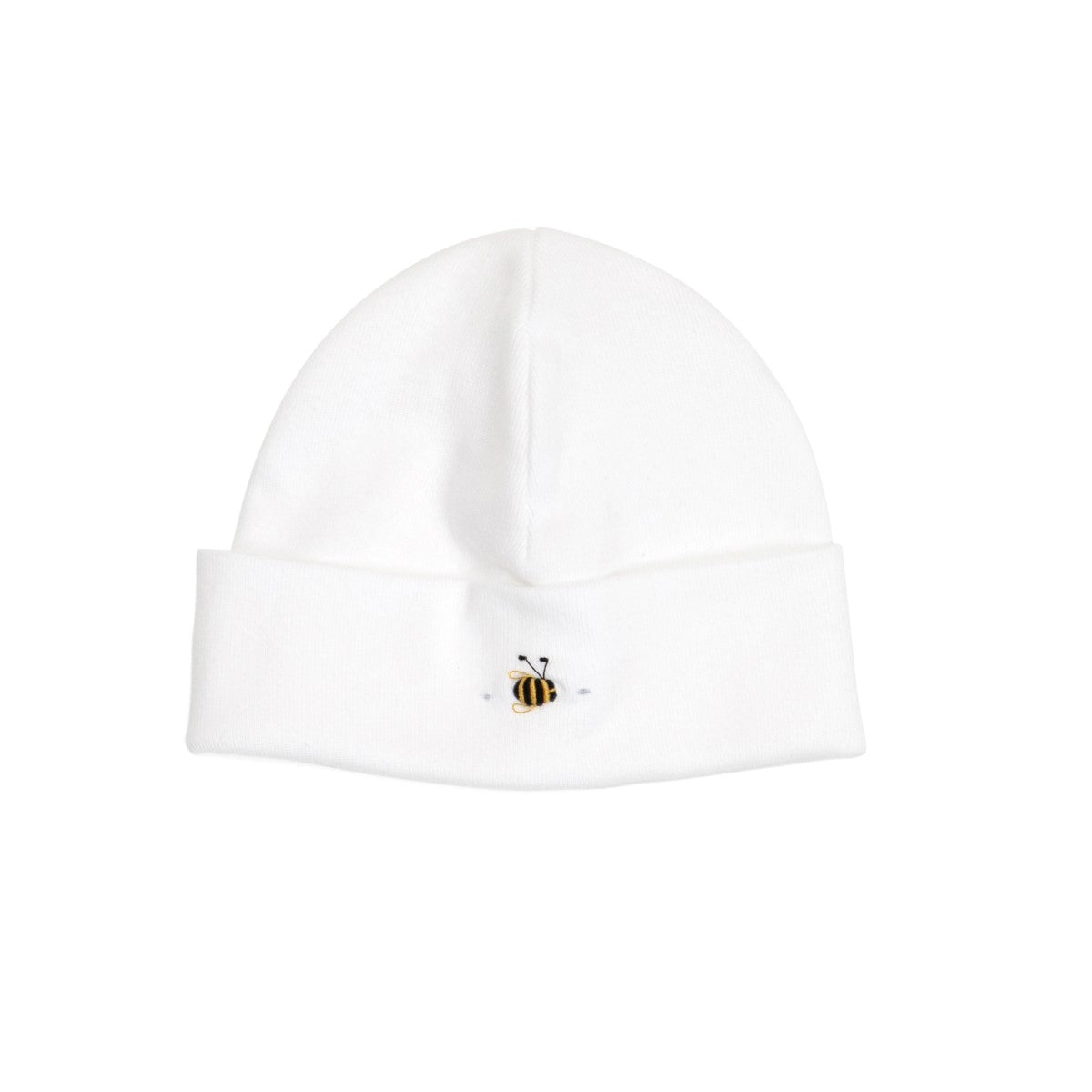 Dimples baby clothing cotton Beanie in white Bee:image,small_image,thumbnail