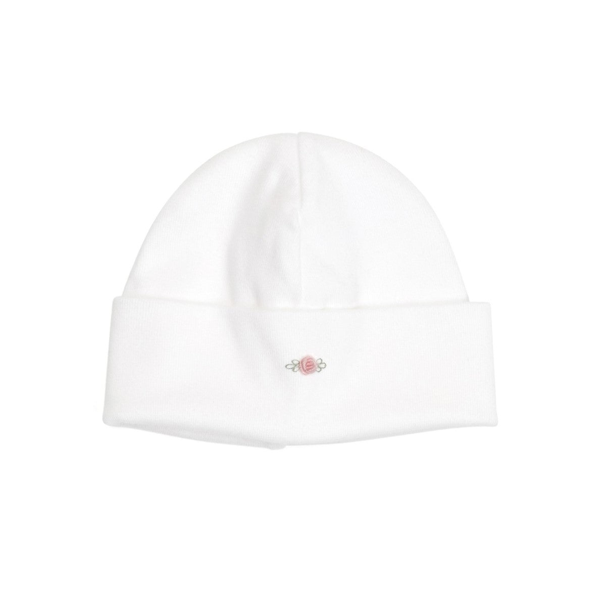 Cotton beanie white rose dimples:image,small_image,thumbnail
