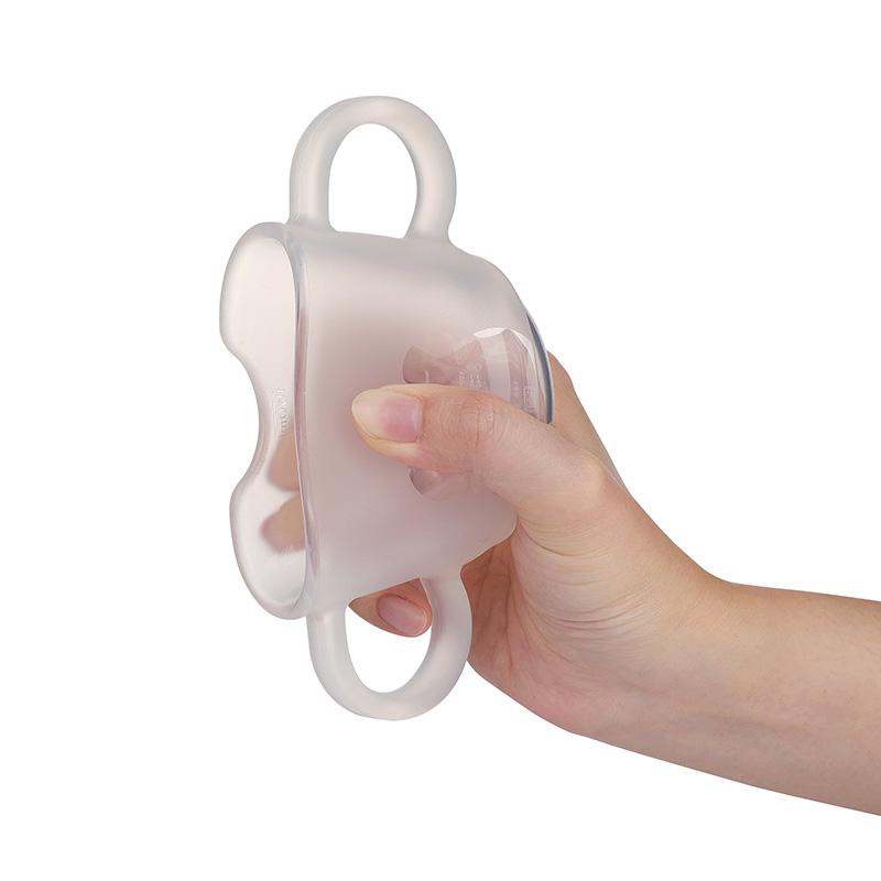 Haakaa transparent silicone baby drinking cup
