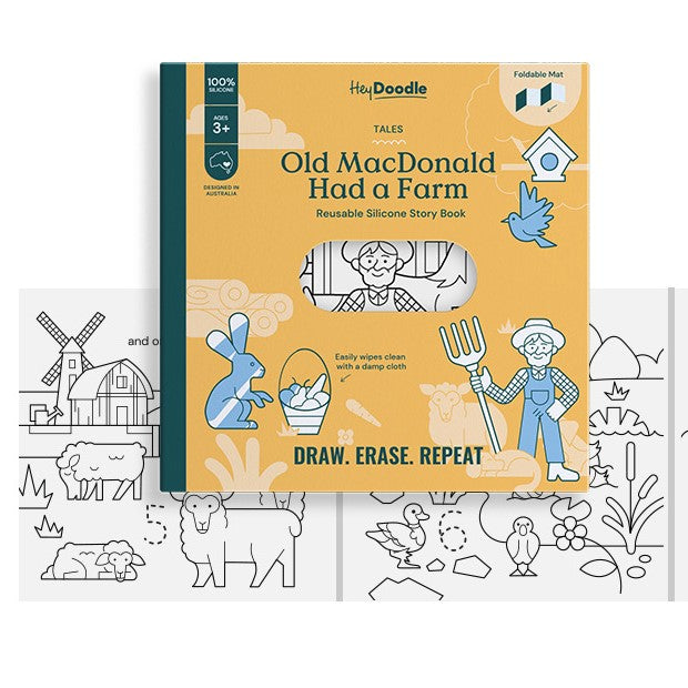 HeyDoodle Farm story silicone reusable colouring mat:image,small_image,thumbnail,swatch_image