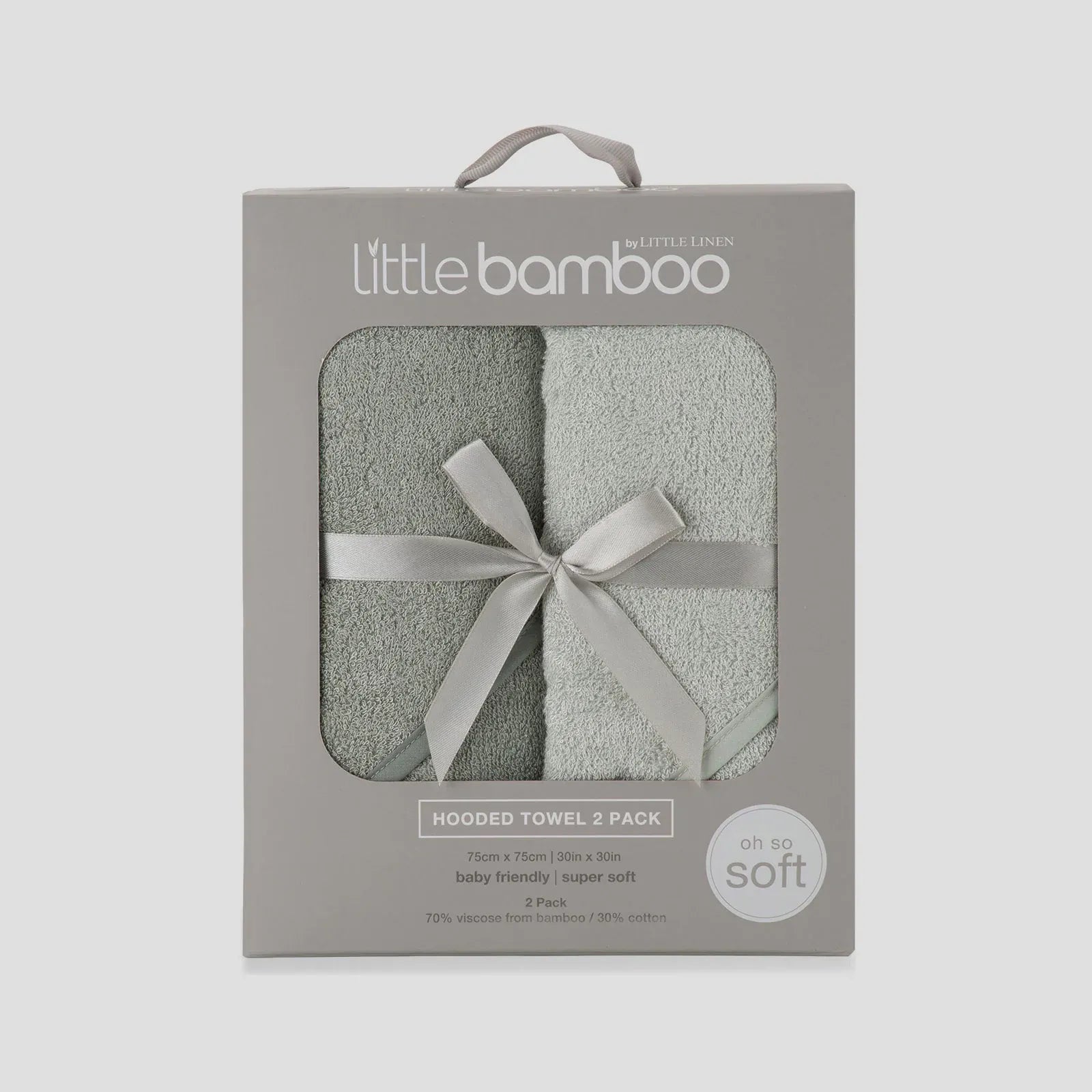 Little Bamboo Hooded Towel 2pk Turtle Bay - Little Bamboo