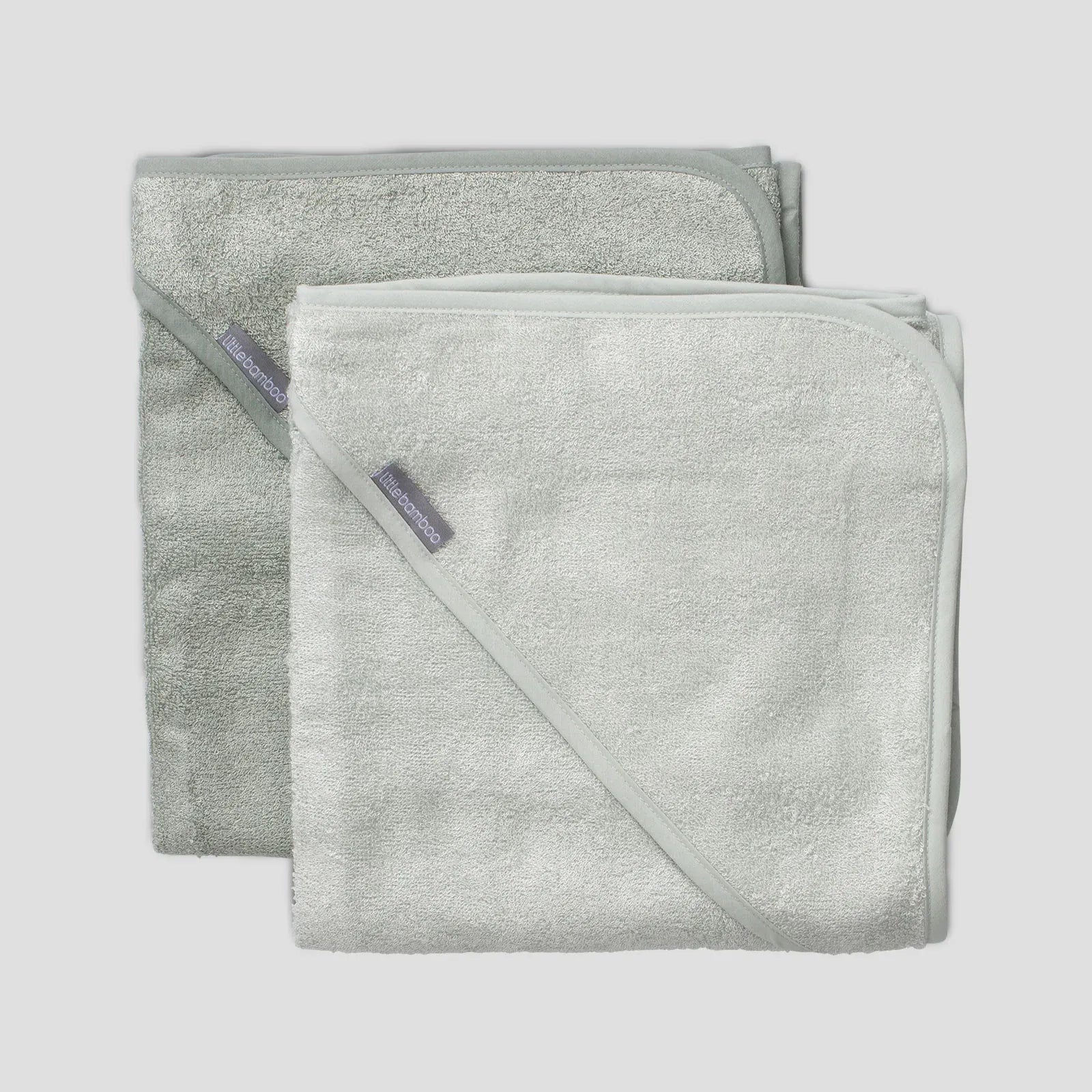 Little Bamboo Hooded Towel 2pk Turtle Bay - Little Bamboo