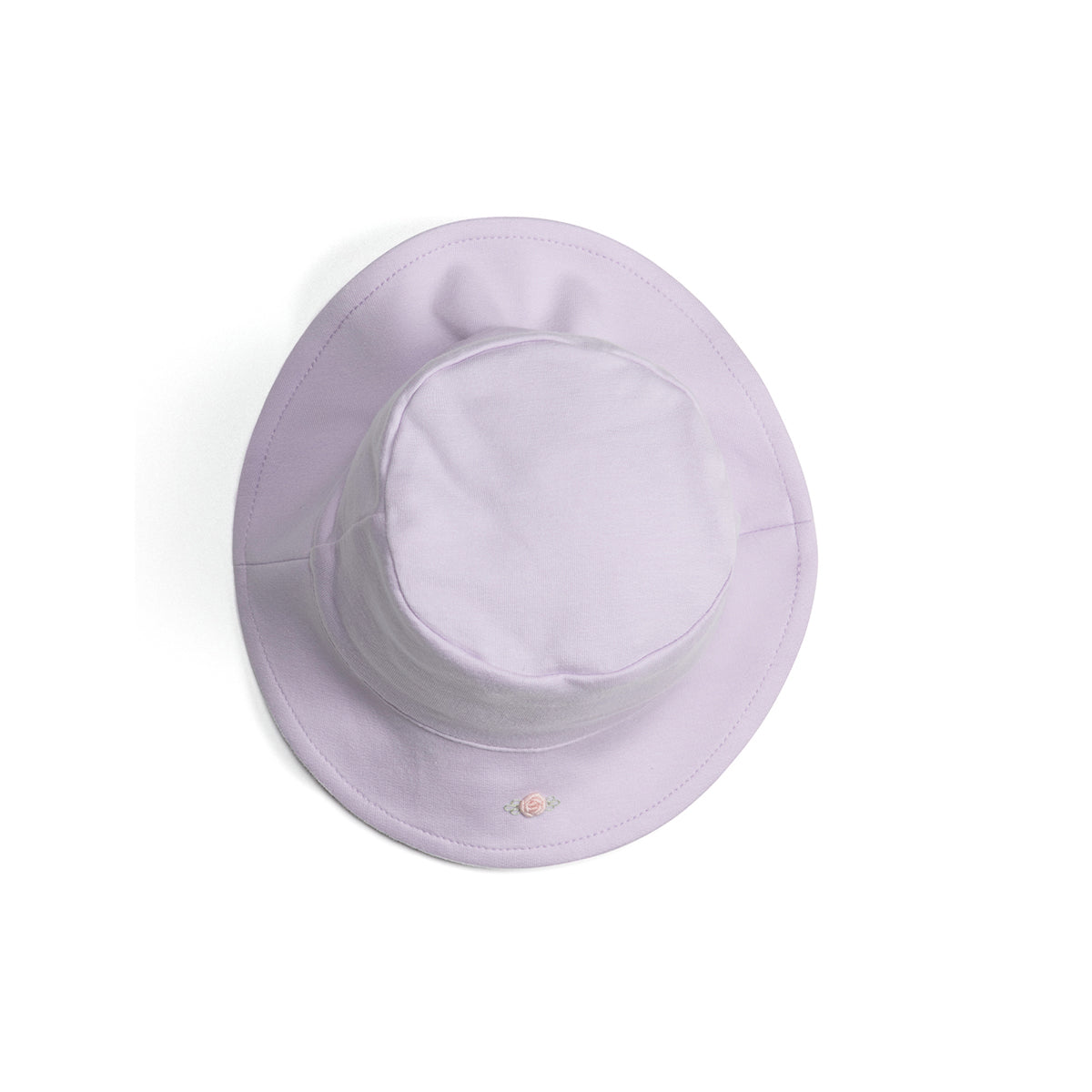 Cotton Sunhat in lilac color with rose embroidery:image,small_image,thumbnail,swatch_image
