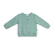 Cotton Jumper for boys in ocean color and bee embroidery:image,small_image,thumbnail