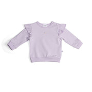 Cotton Frill Jumper in lilac with rose embroidery:image,small_image,thumbnail