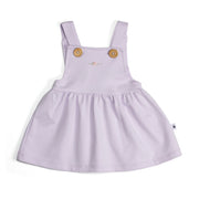 Cotton Pinafore dress for girls in lilac with rose embroidery:image,small_image,thumbnail,swatch_image
