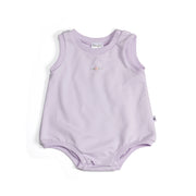 Cotton Slouch Bodysuit in lilac with rose embroidery:image,small_image,thumbnail