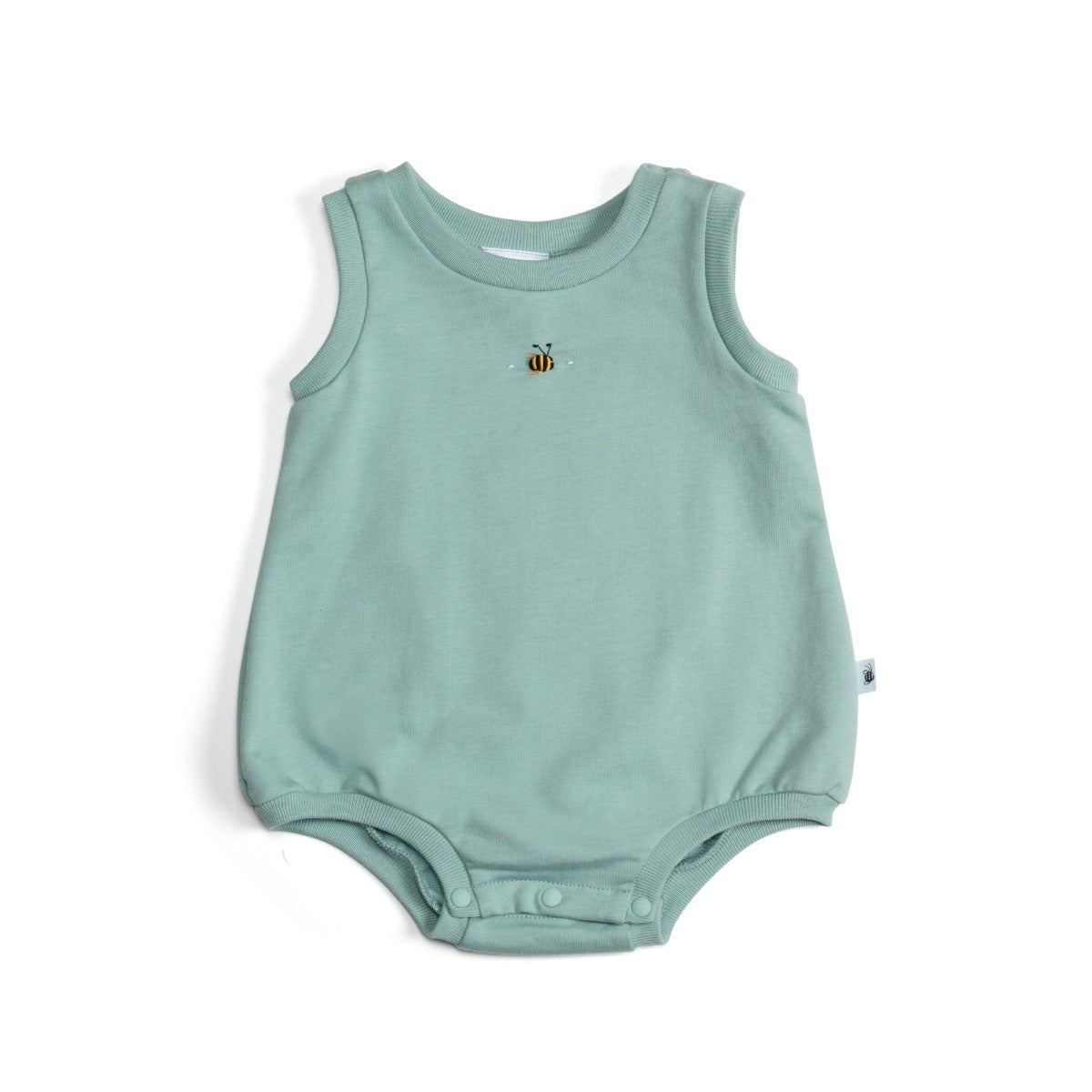 Cotton slouch baby bodysuit with bee embroidery:image,small_image,thumbnail