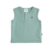 Cotton sleeveless singlet with bee embroidery:image,small_image,thumbnail,swatch_image