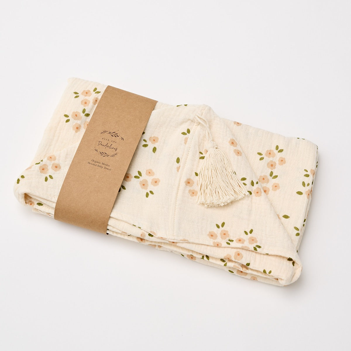 Muslin Hooded Towel | Over the Dandelions - Daisy print