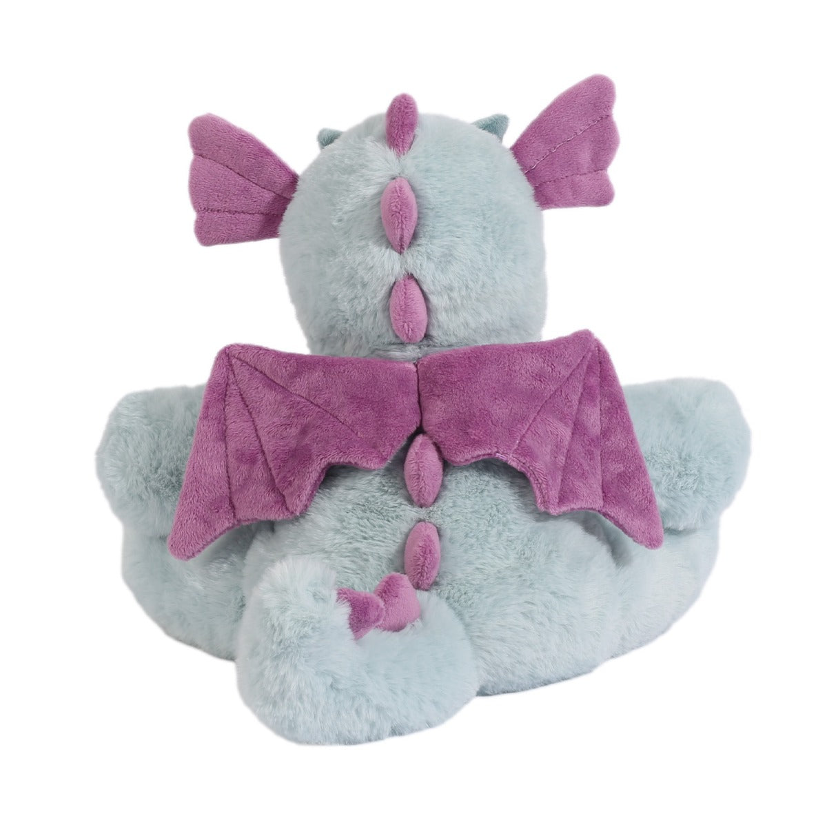 Dragon plush toy from Toasty Hugs with heat pack rear view